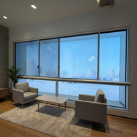 Ventanas Corredizas Panorámicas Modernas Minimalistas de Aluminio con Marco Ultra Delgado, Insonorizadas, para Jardín, Casa o Terraza