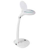 Lampe de bureau pliable à LED avec support réglable et lumière pour la lecture, la beauté, le nail art, la couture, l'artisanat et les travaux de réparation
