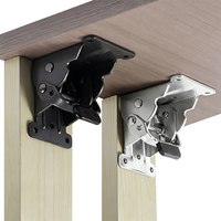 Charnière auto-bloquante à 90 degrés, charnière pliante pour pied de table basse, support invisible pour pied de table à manger