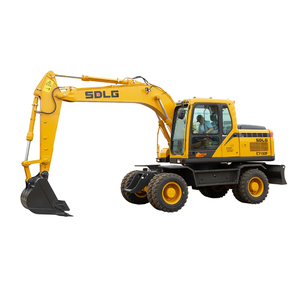 Excavatrice à grandes roues de haute qualité, nouveau moteur diesel Yuchai, boîte de vitesses principale, capacité de la cuve de 0,35 m, poids opérationnel de 7 tonnes pour - Product Image 2