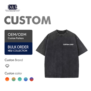 เสื้อยืดคุณภาพสูง ผ้าฝ้าย 100% เนื้อหนา ทรงปกติ สไตล์จีน มีลาย ย้อมสีแบบ Garment Dyed ป้องกันการเป็นขุย เสื้อยืดเปล่า ใส่ได้ทั้งชายและหญิง - Product Image 1