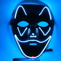 Nouvelles lunettes LED tendance, créatives, futuristes, cyberpunk, lumineuses, lunettes LED de fête, lunettes LED brillantes