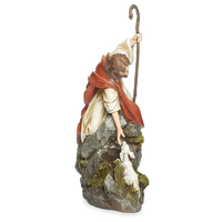 Sculpture religieuse personnalisée en résine peinte à la main, figurine de Jésus-Christ agneau de la Renaissance catholique, souvenir personnalisable