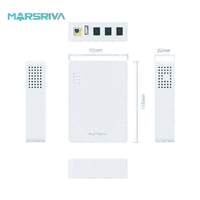 Marsriva Light dan Smart Portable Mini Dc Ups KP3 dengan 10000mAh Wifi Router UPS Mini Ups untuk Router Wifi