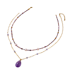 Conjunto de collar de cuentas Chic bohemio Hermosa joyería de moda para bodas y ocasiones especiales - Product Image 4