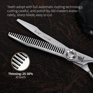 6 pulgadas peluquería tijeras Barber Salon profesional de corte de pelo adelgazamiento tijeras conjunto - Product Image 3