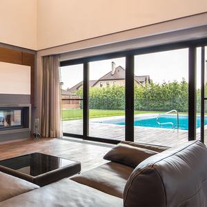 Herrajes para Puertas Corredizas de Vidrio para Ducha, Marco de Aluminio para <span class=keywords><strong>Terraza</strong></span> sin Rieles, Puerta Corrediza para <span class=keywords><strong>Armario</strong></span>, Puertas Corredizas con Espejo, Puertas Traseras Corredizas Automáticas - Product Image 4