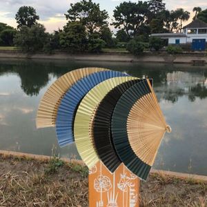 Abanico Plegable con Logotipo Personalizado, Varillas de Bambú y Madera, Borla Hueca de Seda, Estilo Chino Oriental, Abanicos de Mano, Regalo de Boda - Product Image 2