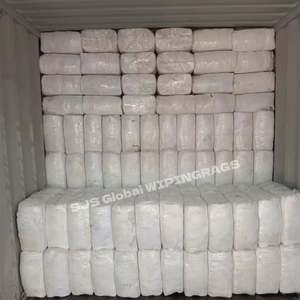 ผ้าเช็ดทำความสะอาดจากเศษผ้าฝ้ายสีขาว ผ้าเช็ดทำความสะอาดจากเสื้อยืดฝ้าย ผ้าเช็ดทำความสะอาดสำหรับงานอุตสาหกรรม - Product Image 1