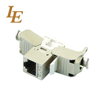 Prise Keystone LE FTP CAT6 LE-G010S 8 broches sans outil en cuivre plaqué or 16A 3-50u pour réseau Ethernet