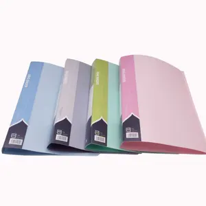 A4 plastic binder file folder with Candy Color for document with 2 rings