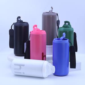 Öğrenciler bayanlar için taşınabilir amerikan tarzı yalıtımlı su yüksek görünüm vakum bardak doğrudan içme ev ofis kolu fincan - Product Image 2