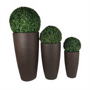 Pots et jardinières en fibre de verre écologiques, durables et de haute qualité, très demandés pour la décoration de jardin, maison et bureau - Grand stock - Product Image 1