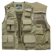 Gilets de Pêche Sans Manches Multi-Poches Respirants et Légers pour Hommes – Idéaux pour l'Extérieur, l'Été, le Safari, et la Photographie de Voyage