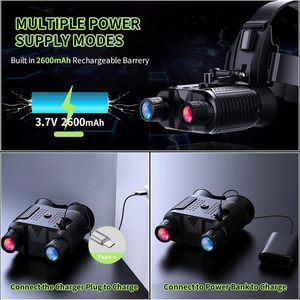 Gafas de Visión Nocturna Nv8160, Binoculares Digitales Infrarrojos para Caza, Zoom Digital 5X, 4K, Guardar Fotos y Videos - Product Image 5