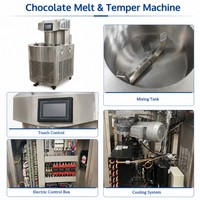 Machine de fusion et de tempérage du chocolat de haute qualité pour le moulage et le revêtement, avec contrôle de température