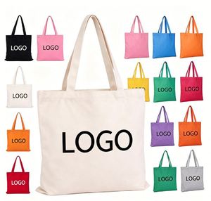 <b>Bulk</b> Wholesale Cotton Canvas Custom Logo Printing <b>Plain</b> Reusable Hand <b>Tote</b> Shopping <b>Bag</b> - Product Image 3