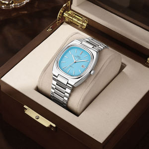 IBSO hommes Business Style <span class=keywords><strong>Seiko</strong></span> <span class=keywords><strong>montre</strong></span> à Quartz 3ATM étanche dernier mouvement Original <span class=keywords><strong>bracelet</strong></span> en acier inoxydable luxe personnalisable - Product Image 1