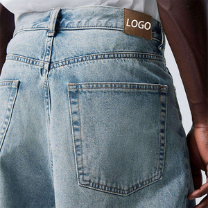 Jeans Personalizados al por Mayor, Fabricantes de Jeans Holgados de Estilo Hip Hop, Jeans Casuales Lavados de Alta Calidad para Hombre - Product Image 4