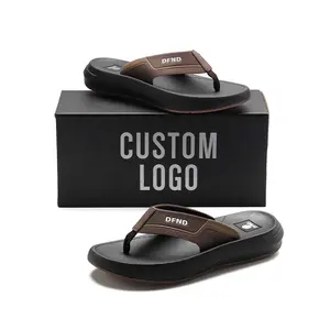 Xsheng Super Soft Custom Slide Sandal Anti Slip Slides Slippers Flip-Flops Manufactures Beach Casual Custom Slides For Men
