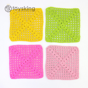 Sous-verres en crochet à la main - Motifs mignons de lapin, ours, renard, <span class=keywords><strong>décoration</strong></span> d'intérieur confortable, ensemble de tapis à boisson en coton personnalisables - Product Image 3