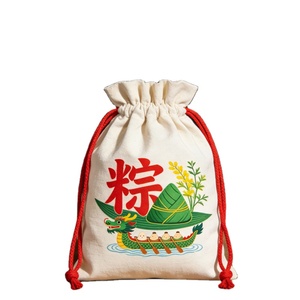Sacs cadeaux en toile de coton écologiques en gros avec cordon de serrage, logo personnalisé, taille sur mesure, prix bas, emballage textile - Product Image 1