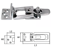 Accessoires de bateau de haute qualité, quincaillerie marine, loquet de verrouillage en acier inoxydable 316 pour yacht