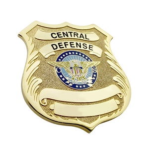 Badges d'uniforme étoile vierges en alliage de zinc doré, personnalisés par le fabricant, pour gardes du <span class=keywords><strong>corps</strong></span> nationaux, avec épingle de sécurité en métal et insigne d'aile pour chapeau - Product Image 4