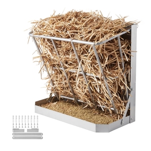 <span class=keywords><strong>Mangeoire</strong></span> murale en acier galvanisé robuste et personnalisable de 21 gallons, haute rigidité, <span class=keywords><strong>pour</strong></span> chèvres, moutons, chevaux - Product Image 3