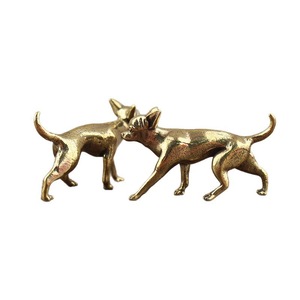 1 pièce, figurine décorative créative et mignonne de chiot sans poils en bronze, pour bureau ou table basse - Product Image 5