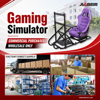 Cockpit de simulateur de course JBR1012F Next Level Racing - Conception ergonomique, construction en PVC et mousse, utilisation en intérieur, acier inoxydable