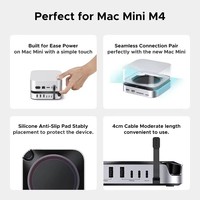 Hub USB UGREEN, station d'accueil, boîtier SSD NVMe M2, 3 ports USB a 10 Gbps, port de données USB C, lecteur de carte SD pour Macmini M4/ M4 Pro