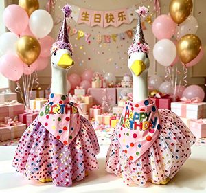 ชุดเครื่องแต่งกายสำหรับตกแต่งรูปปั้นห่านบนระเบียงขนาด 23 นิ้ว สำหรับตกแต่งสวน งานเลี้ยงวันเกิด - Product Image 1