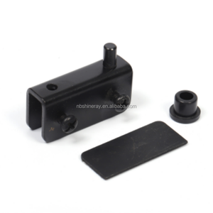 Thép Đen 40x12x15mm có thể điều chỉnh cửa kính Bản lề kẹp Độ dày <span class=keywords><strong>pivot</strong></span> bản lề clip cho bệnh viện phòng ngủ phòng tắm nhà bếp (3 - Product Image 4