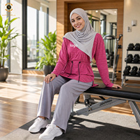 Ensemble de vêtements de sport modestes pour la famille Zaynab, mère et fille, tenue de sport musulmane pour adultes et adolescentes, manches longues, couvrant entièrement le corps