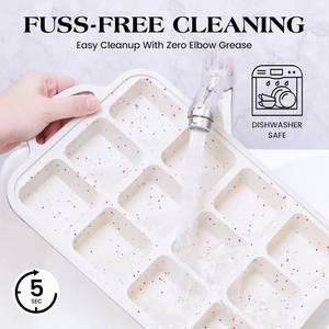 MUYULINS Factory 12-cup LFGB non-stick BPA Free metal reinforced frame square <b>silicone</b> cake pan American muffin tray <b>baking</b> - Product Image 5