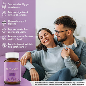 Органические пребиотические капсулы для здоровья кишечника - Product Image 5