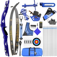 Kit complet d'arc recurve Sanlida X8 66 68 70 pouces 16-50lbs pour la compétition, l'entraînement et le tir