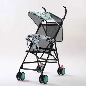 Hot Sale Kinderwagen Leichte faltbare einfache kleine Allrad Kinderwagen Reise mit Regenschirm