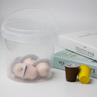 Sac de perles à lessive blanches ou rondes, conteneur de capsules de détergent, vente en gros