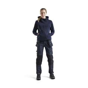 BLAKLADER - 356011588600XL Sudadera con capucha mujer 3D Azul marino oscuro-EAN 7330509771402 WORK HOODIES - Product Image 3