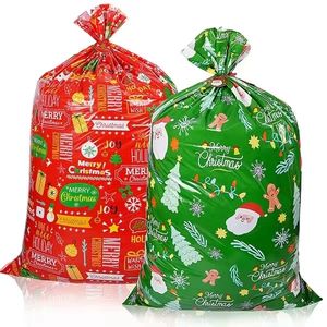 Evergreat Meilleures ventes Sac cadeau Père Noël Sac cadeau géant en plastique pour anniversaire Cadeau géant de Noël - Product Image 1