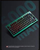 HEXGEARS Z2 Pro 79 Tombol Layar TFT Knob Tri-Mode BT Kailh Switch Hot Swappable Gasket Aluminium RGB 5000mAh Keyboard Nirkabel