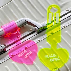 <b>Cheap</b> Transparent Heart-Shaped Travel <b>Suitcase</b> Name Tag Daily Small <b>Suitcase</b> Tag PVC Luggage Tag - Product Image 3