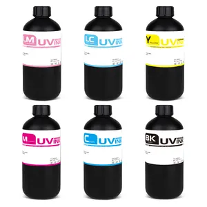 핸드탑 HT3200UV HR8 하이브리드 UV 프린터 용 1000ML UV 잉크 리코 Gen5 LED UV 잉크