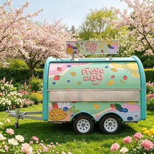 Modern Burger Trailer Fast Coffee Food Truck DOT Certified Pizza Beverage <b>Cart</b> - Product Image 2