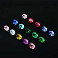 Pierres synthétiques colorées en vrac, pierres précieuses cultivées en laboratoire, saphir taille ovale, haute qualité, 1 carat, pour la fabrication de bijoux