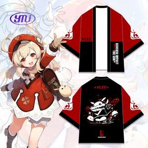 11 Styles Genshin Impact Xiao Haori <span class=keywords><strong>Yukata</strong></span> Japonais Cosplay Femme/<span class=keywords><strong>Homme</strong></span> Mode Été Manches Courtes <span class=keywords><strong>Coton</strong></span> Cape Streetwear - Product Image 4