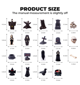 Vente en gros Halloween Personnages d'anime personnalisés Boîte mystère Figurine d'action fantôme Présentoir rotatif en résine de dessin animé pour l'extérieur - Product Image 6