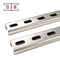 Profilé en C rainuré 41x21 à zéro paillette, haute teneur en zinc, 6m, norme ASTM, direct usine, support de chemin de câbles intérieur, service de découpe